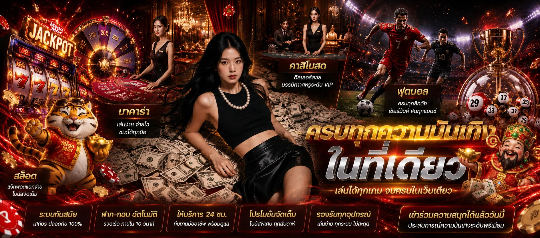 Mega Max รวมสล็อต คาสิโน กีฬา และผลหวยในหน้าเดียว
